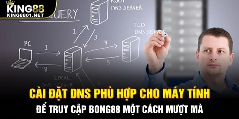 Cài đặt DNS phù hợp cho máy tính để truy cập Bong88 một cách mượt mà